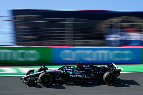 Dutch Grand Prix 2024: Mercedes driver George Russell of Britain steers his car